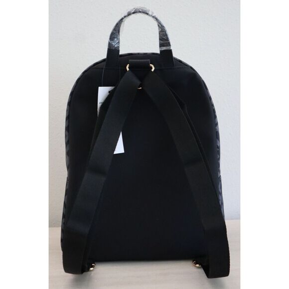 Tommy Hilfiger 69J8944-001 Unisex Black/Gray Allover Logo Print Backpack - Picture 2 of 10